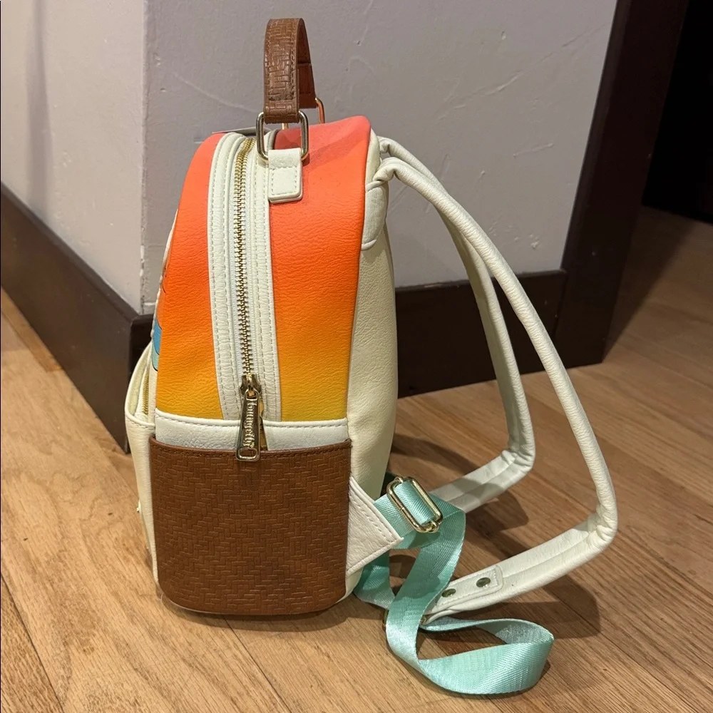 Disney Parks Loungefly Mickey and Minnie Summer At The Beach Backpack and Ears - Picture 9 of 11